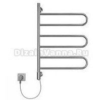 Полотенцесушитель электрический Indigo Ветер 3П Electro, поворотный, ширина 45 см, высота 75 см, хром, VTE75-45