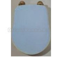 Сиденье для унитаза Migliore Bella ML.BLL-26.110.DB.BR с системой Mi.CRolift , нежно-голубой/бронза