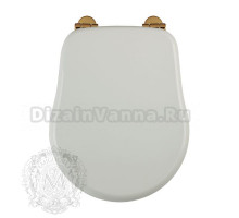 Сиденье для унитаза Migliore Bella ML.BLL-26.110.LB.BR с системой Mi.CRolift, белый лак/фурнитура бронза