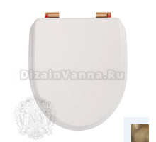 Крышка-сиденье Migliore Augusta, цвет Laccato Bianco, фурнитура бронза