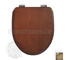 Крышка-сиденье Migliore Augusta, цвет Noce, фурнитура бронза