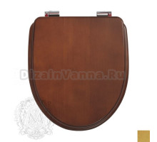 Крышка-сиденье Migliore Augusta, цвет Noce, фурнитура золото