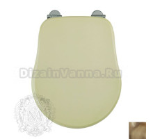 Крышка-сиденье Migliore Bella ML.BLL-26.110.DV.BR с системой Mi.CRolift, нежно зеленый/фурнитура бронза