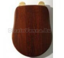 Сиденье для унитаза Migliore Bella ML.BLL - 110.NC.BR, цвет - орех, фурнитура - бронза
