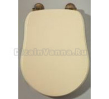 Сиденье для унитаза Migliore Bella ML.BLL - 110.DS.BR, цвет - слоновая кость, фурнитура - бронза