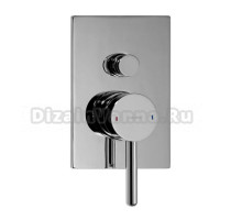 Смеситель Omnires Y Y1235/KCR для ванны и душа, скрытого монтажа, квадрат, хром