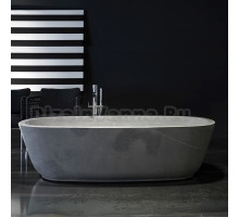 Ванна Antonio Lupi Baia отдельностоящая 185 х 90 х 50 см, цвет: Stone Grey