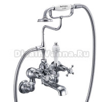 Смеситель для ванны Burlington Regent CLR17A-QT ручки белые
