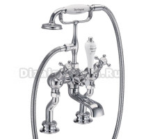 Смеситель для ванны Burlington Regent CLR19-QT ручки белые