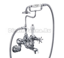 Смеситель для ванны Burlington BIR17 хром/черный