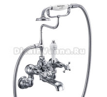 Смеситель для ванны Burlington Regent CLR17-QT ручки белые