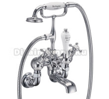 Смеситель для ванны Burlington Regent CLR21-QT ручки белые