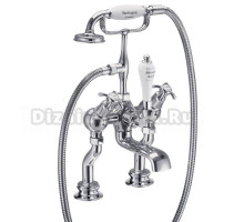 Смеситель для ванны Burlington Regent ANR19-QT хром/черный