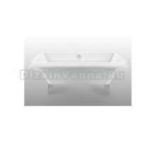 Ванна акриловая Magliezza Riccarda 174х77 белая ножки хром