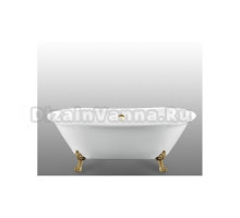 Ванна акриловая Magliezza Ottavia 165х76 белая ножки хром