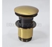 Донный клапан с переливом Magliezza 933 золото