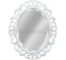 Зеркало без фацета Tessoro Isabella TS-107601-W Белый с бронзой