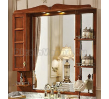 Зеркало со шкафом TESSORO SIENA 120 темный орех правый