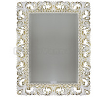 Зеркало с фацетом Tessoro Isabella TS-1021-W Белый с золотом