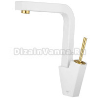 Смеситель для кухни Shouder Tiffany 0210516 слоновая кость, золото