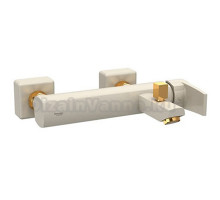 Смеситель для ванны Shouder Unique Plus 0180116 слоновая кость, золото