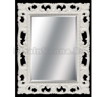 Зеркало с фацетом Tessoro ISABELLA TS-0023-750-W/S 75x105 белый глянец с серебром