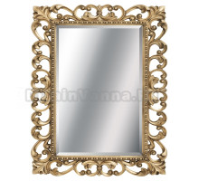 Зеркало с фацетом Tessoro ISABELLA TS-2076-750-B/L 75x95 поталь бронза