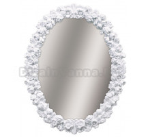 Зеркало без фацета Tessoro ISABELLA TS-0044-740-W 74x94 белый глянец