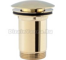 Донный клапан для раковины Omnires A706GL click-clack, золото