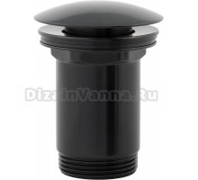 Донный клапан для раковины Omnires A706BL click-clack, черный