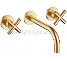 Смеситель Dorn Bracht Tara 36712892-28 для раковины, сатинированная латунь, без внутренней части