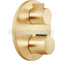 Термостат Dorn Bracht Rounded generic 36426970-28 С ВНУТРЕННЕЙ ЧАСТЬЮ, для душа, сатинированная латунь