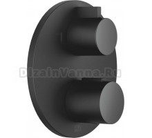 Термостат Dorn Bracht Rounded generic 36426970-33 С ВНУТРЕННЕЙ ЧАСТЬЮ, для душа, черный матовый