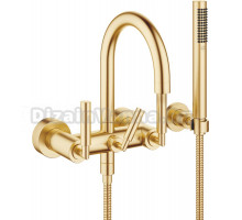 Смеситель Dorn Bracht Tara 25133882-28 для ванны с душем, сатинированная латунь
