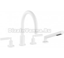 Смеситель Dorn Bracht Tara 27512882-10 на борт ванны, белый матовый