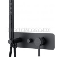 Смеситель Allen Brau Priority 5.31009-31 С ВНУТРЕННЕЙ ЧАСТЬЮ, для душа, чёрный матовый