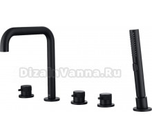 Смеситель Allen Brau Priority 5.31007-31 на борт ванны, чёрный матовый