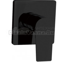 Смеситель Aquanet Static AF330-50B С ВНУТРЕННЕЙ ЧАСТЬЮ, для душа, чёрный