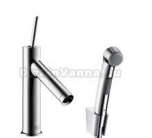 Смеситель для биде Axor Starck 10300000, с гигиеническим душем