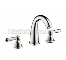 Смеситель для раковины AXOR Carlton 17134090, хром с золотом