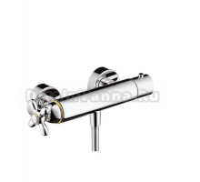 Смеситель для душа AXOR Carlton 17261090, термостатический, хром с золотом