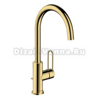 Смеситель для раковины Axor Uno 38036930 с донным клапаном, латунь