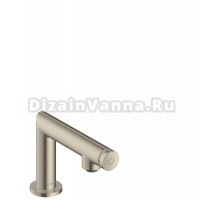 Кран для раковины Axor Uno 45130820 с кнопкой Select, шлифованный никель