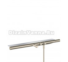 Смеситель для ванны и душа Axor ShowerPipe 45420820, термостатический, 80 см, шлифованный никель