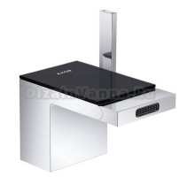 Смеситель для биде Axor MyEdition 47210600, с донным клапаном, с черной панелью