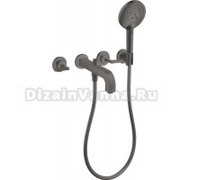 Смеситель Axor Citterio 39448340 для ванны с душем, шлифованный черный