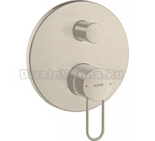 Смеситель Axor Uno 38426820 для ванны с душем, шлифованный никель
