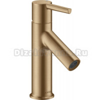 Смеситель Axor Starck 10102140 для раковины, шлифованная бронза