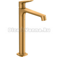 Смеситель Axor Citterio M 34127250 для раковины, шлифованное золото