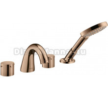 Смеситель Axor Starck 10444300 на борт ванны, полированное красное золото